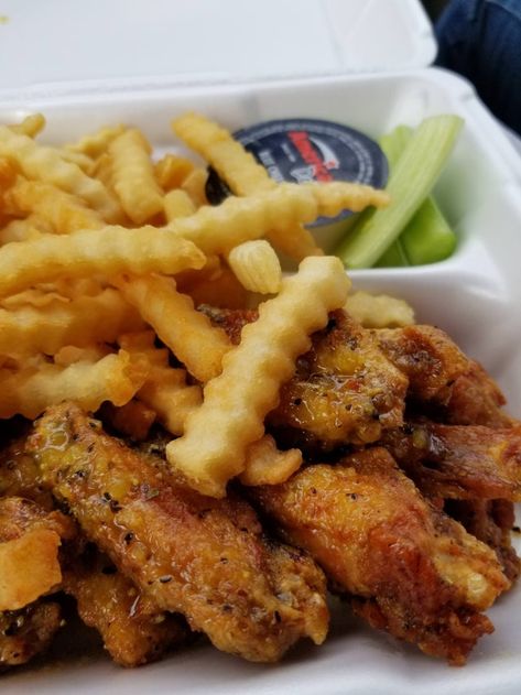 [I ate] Lemon pepper wet wings from American Deli in Atlanta, GA: food American Deli Lemon Pepper Wings Recipe, Lemon Pepper Wet Sauce Recipe, American Deli Wings, Wet Lemon Pepper Wings, Lemon Pepper Wings Recipe, American Deli, Food Editorial, Fast Food Drinks, Wing Sauce Recipes