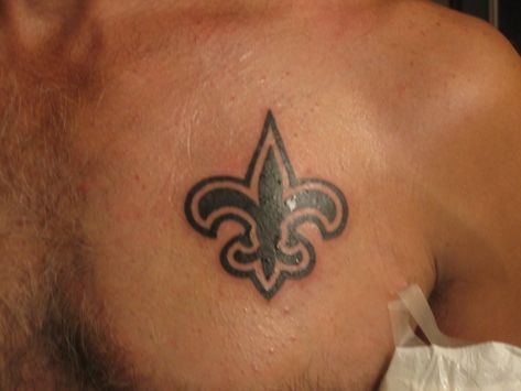 saints tattoo Saints Symbol Tattoo, Pictures Of New Orleans, Saints Tattoo, New Orleans Tattoo, Tattoos Polynesian, Saint Tattoo, Saints Logo, New Orleans Saints Logo, Symbol Tattoo