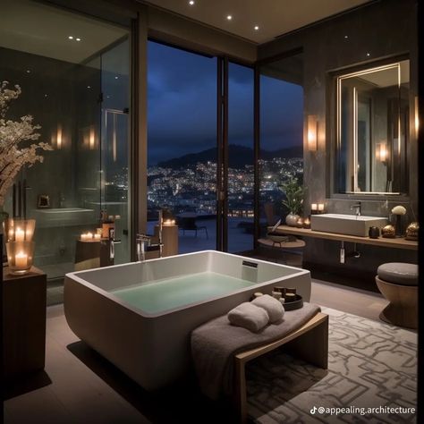 Luxury Apartment Aesthetic Bathroom, Rich Apartment Interior Design, Penthouse Apartment Aesthetic Kitchen, Nyc Penthouse Luxury, Entrance Room Decor, Penthouse Apartment Aesthetic, Dream House Interior Bedrooms, Miami Penthouse, Entrance Room