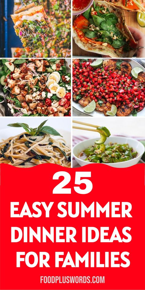 Looking for some delicious dinner ideas to enjoy this summer with your family? Check out these easy and budget-friendly options that are perfect for hot days! From light salads to kid-friendly pasta dishes, you'll find something for everyone. Make the most of the season with these simple yet tasty recipes that require no oven. Whether you're planning a Sunday dinner or a quick weeknight meal, these summer dinner ideas will surely impress. Get ready to create yummy meals that will have everyone a Stuffed Bell Peppers Turkey, Easy Summer Dinner Ideas, Light Salads, Lemon Basil Pasta, Grilled Beets, Grilled Vegetable Sandwich, Delicious Dinner Ideas, Easy Summer Dinner, Summer Dinner Ideas