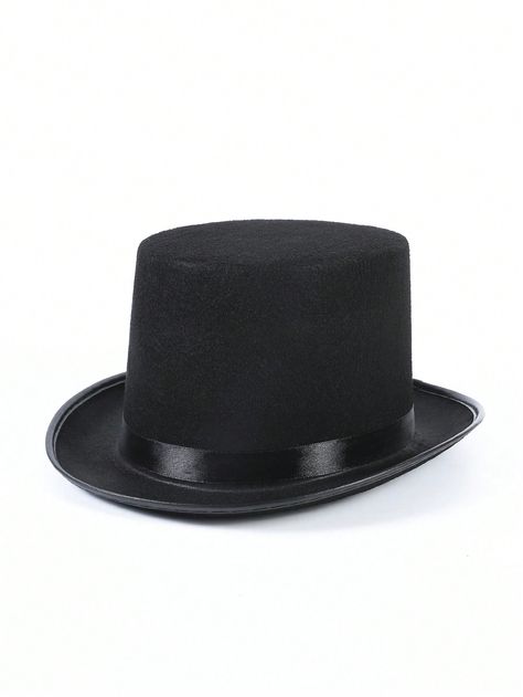 1pc Unisex Retro British Style Gentleman Jazz Hat, Magician Hat, Performance Prop, High Top Hat, Lincoln Hat For Autumn & WinterI discovered amazing products on SHEIN.com, come check them out! Magicians Hat, Magician Hat, Gentleman Hat, Style Gentleman, Jazz Hat, Black Fairy, Funny Hats, Derby Hats, Couple Halloween Costumes