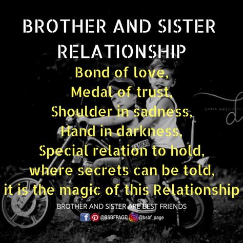 It’s a Magic Relationship | Brother and Sister are Best Friends Bare Minimum Relationship, Younger Brother Quotes, Brother Sister Relationship Quotes, Sister Relationship Quotes, Love My Brother Quotes, Sister Friend Quotes, Brother And Sister Quotes, Brother Sister Quotes Funny, Bro And Sis Quotes