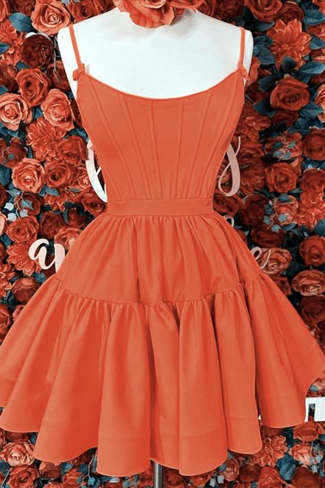 orange homecoming dresses Burnt Orange Homecoming Dresses, Homecoming Dress Modest, Orange Hoco Dress, Homecoming Dresses Modest, Hoco 2023, Orange Homecoming Dresses, Aesthetic 2024, Hoco Dress, Satin Homecoming Dress