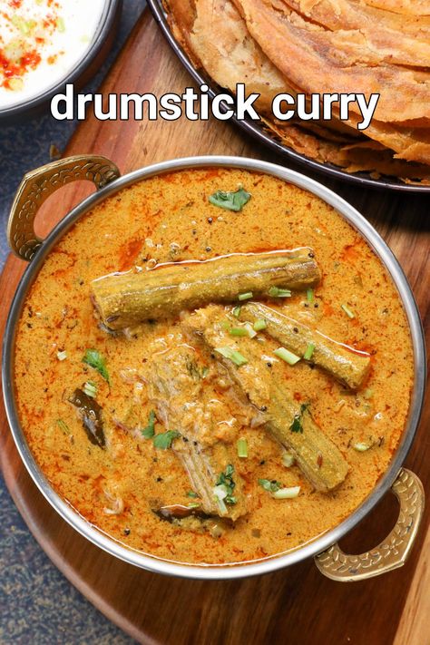 Veg Curry Recipes, Drumstick Curry, South Indian Curry, Indian Veg Recipes, Aloo Recipes, Spicy Snacks Recipes, Drumstick Recipes, Curry Recipes Indian, Breakfast Recipes Indian