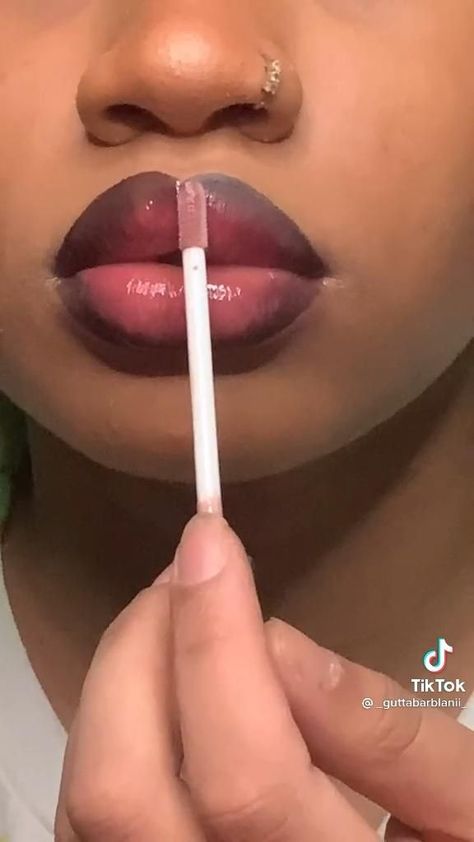 Glossy Lips Makeup, Lip Tutorial, Homecoming Makeup Black, Makeup For Black Skin, Lip Makeup Tutorial, Makeup Artist Tips, Brown Skin Makeup, Makeup Help, Face Makeup Tips