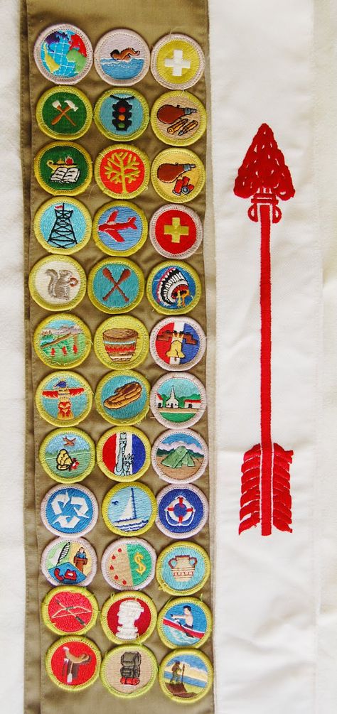 Boyscout Badges, Boy Scout Aesthetic, Ordinary World Green Day, Boy Scout Sash, Scout Aesthetic, Scouts Badges, Boy Scout Badges, Order Of The Arrow, Boy Scout Patches