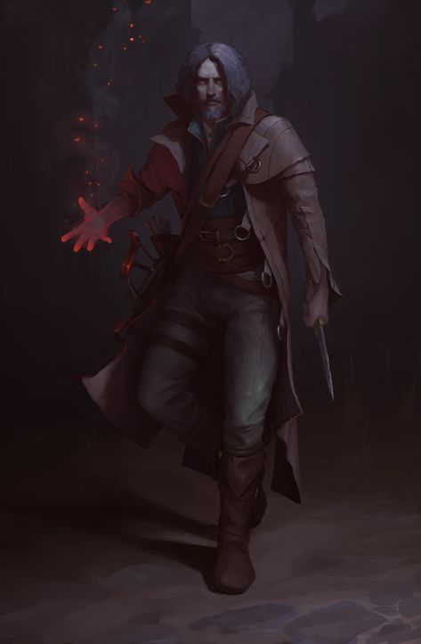 ArtStation - Wizard , Andrey Harchenko Dnd Wizard, Blood Hunter, Pathfinder Character, Fantasy Wizard, Dungeons And Dragons Characters, Human Male, Dnd Art, Modern Fantasy, Fantasy Warrior