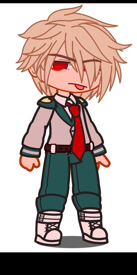 Bakugou Gacha Club Outfit, Mha Oc Hero Outfits Gacha Club, Katsuki Bakugou Gacha Club, Gacha Club Bakugou, Gacha Bakugou, Gacha Base Poses, Bakugo's Mom, Mha Gacha, Sailor Moon Hair