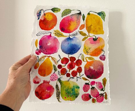 Waterbrush Art, Color Journal, Carolyn Gavin, Vegetable Painting, Bouquet Watercolor, Apt Decor, Coloring Journal, Watercolor Paintings For Beginners, Whimsical Paintings