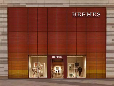 Hermès Shenyang Mixc Store | Hermès USA Hermes Store, Retail Facade, Shenyang, Watercolor Art Lessons, Retail Store, Google Search, China, Red