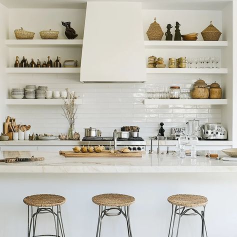 Open Shelving Kitchen Decor Kitchen Open Shelving, Open Shelving Kitchen, Shelving Kitchen, Open Kitchen Shelves, Kitchen Remodel Inspiration, Remodel Inspiration, Girl House, Open Shelving, Kitchen Remodel