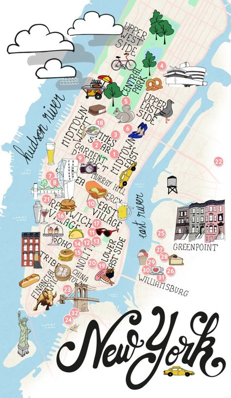 City trip / Back to NY : 02 Brooklyn & Manhattan – Pop & Soda Brooklyn Map, Voyage New York, Map Pictures, Manhattan Nyc, New York Central, Map Of New York, New York City Travel, Ny City, Travel Map