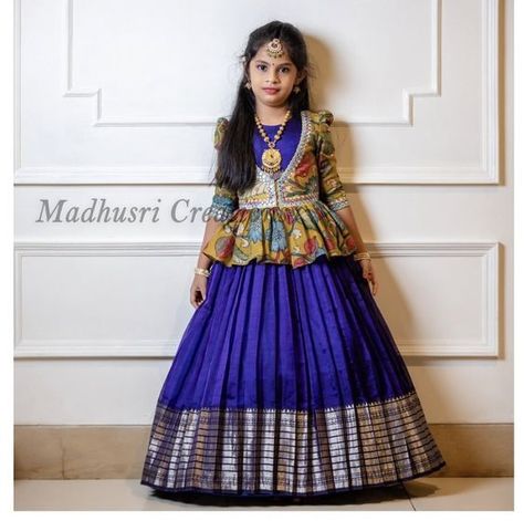 <-----Hashtags-----> Pattulanga Blouse Designs, Long Frock Designs Pattu, Pattu Frocks Designs, Frocks Design For Kids, Pattu Long Frocks For Kids, Long Frock Designs For Kids, Kids Long Frocks Design, Baby Pattu Langa Designs, Kids Pattu Langa Blouse Designs