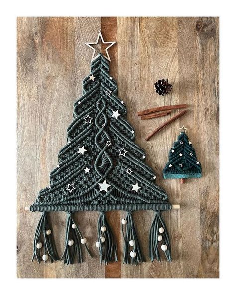 Macrema Christmas Tree, Macrame Pine Tree, Macrame Xmas Tree Wall Hanging, Christmas Macrame Tree, Large Macrame Christmas Tree Tutorial, Macrame Christmas Tree Wall Hanging Tutorial, Free Macrame Christmas Tree Patterns, Macrame Christmas Tree Tutorial Videos, Christmas Tree Macrame Diy