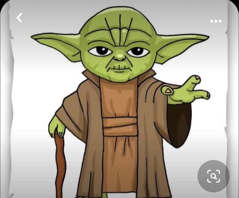 Yoda Easy Drawing, Yoda Painting Easy, Star Wars Easy Drawing, Yoda Drawing Simple, Yoda Drawing Easy, Star Wars Art Drawings Easy, Master Yoda Art, Star Wars Drawings Easy, How To Draw Yoda