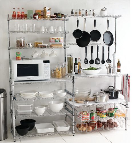 Free standing kitchen round up | Temporary Kitchen, Kitchen Shelving, Small Kitchen Storage, Freestanding Kitchen, Kitchen Stand, Kitchen Pantry Design, Ikea Kitchen, Cabinets Organization, Pots Pans