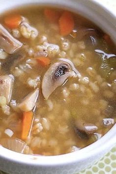 Jewish Food Traditional, Mushroom Barley, Mushroom Barley Soup, Jewish Holiday Recipes, Jewish Cuisine, Kosher Cooking, Barley Soup, Passover Recipes, Kosher Recipes