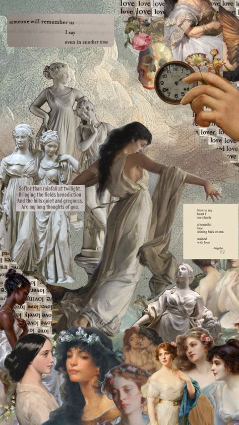 #lesbian #sappho #renaissance #collage Surealism Art, Dark Fairytale, Purple Wallpaper Iphone, Queer Art, Collage Vintage, Collage Background, Weird Dreams, Mythology Art, Art Historian