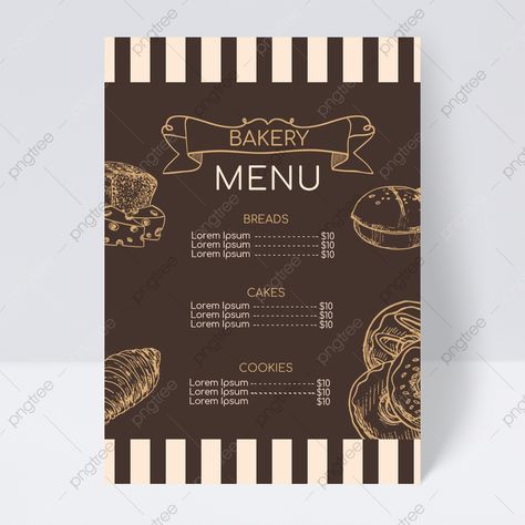 Bakery Menu Design, Shop Menu Design, Coffee Menu Design, Menu Card Design, Coffee Shop Menu, Pink Desserts, Menu Flyer, Bakery Menu, Menu Designs