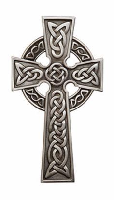 Beautiful Irish Celtic Wall Cross. This Cross has the traditional Irish knots. Made of resin and hand painted silver color accents to bring out the beauty of the cross. Made with lead free pewter Meas                                                                                                                                                      More God Rules, Biomech Tattoo, Celtic Cross Tattoos, Irish Tattoos, Marquesan Tattoos, Celtic Tattoo, Muster Tattoos, Cross Tattoo Designs, Tattoos Skull