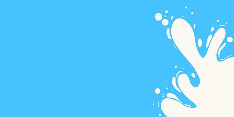 Fresh milk splash on blue background. White dairy product flowing from right side. Flat vector illustration for banner, poster, website advertising Milk Banner Design, Milk Background, Website Advertising, Milk Splash, Blue Milk, Fresh Milk, Website Backgrounds, Banner Design, Blue Backgrounds