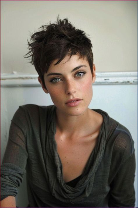 21 Stunning Pixie Cut Curly Hair Ideas for 2025 That Will Inspire Your Next Look Super Pixie Haircut, Pixie Cropped Hair, Short Haircuts For Thick Hair Women, Super Short Haircuts For Women, Thick Pixie Cut, Short Short Hairstyles, Oval Face Short Hair, Pixie Cut Curly, Pixie Cut Curly Hair