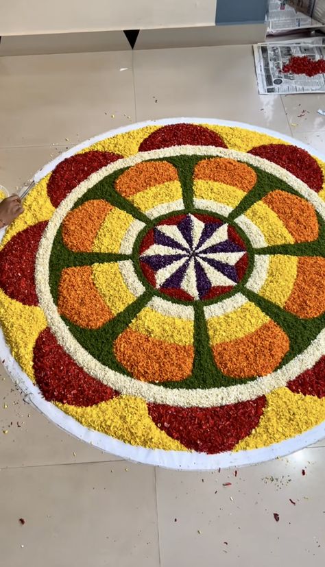 Rangoli Designs Floral, Floral Rangoli Designs Flower, Rangoli Flower, Floral Rangoli, Welcome Home Decorations, Rangoli Designs Simple Diwali, Rangoli Designs Flower, Wedding Entrance, Cute Animal Clipart