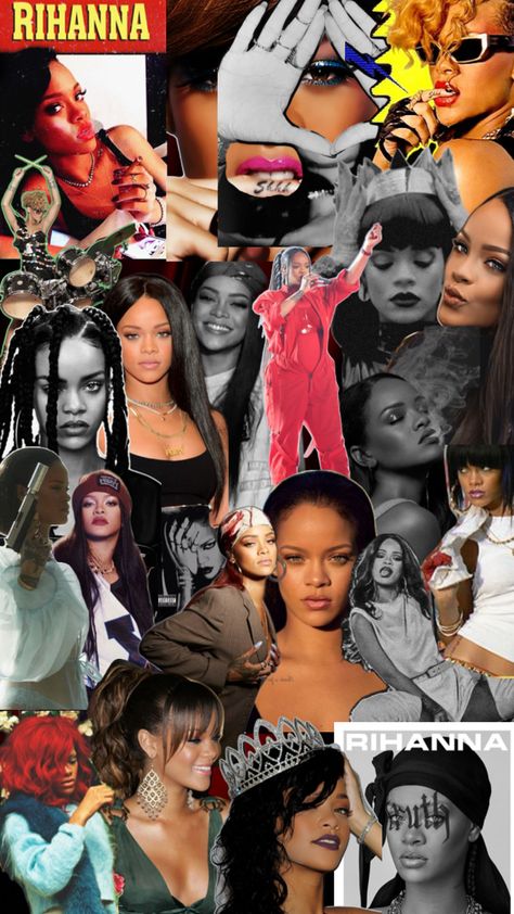 Rihanna collage Rihanna Collage, Rihanna, Collage