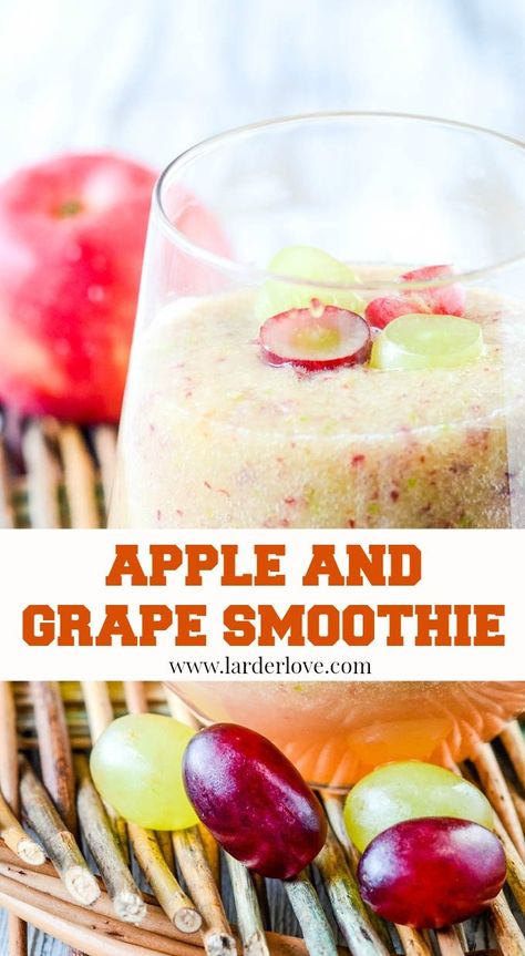 Grape Juice Recipe, Apple Smoothie Recipes, Grape Smoothie, Orange Smoothie Recipes, Smoothie Recipies, Smoothie Recipes With Yogurt, Lunch Smoothie, Grape Recipes, Oat Smoothie