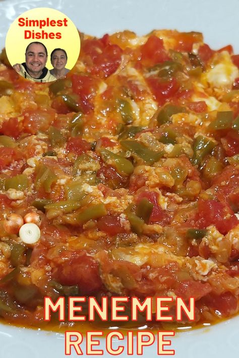 Hello everyone! If you are one of those who say that they need a delicious breakfast recipe, we recommend you to take a look at our menemen recipe. Menemen, one of the Turkish breakfast recipes, is a favorite of many people because it is both delicious and easy to prepare. Especially among the healthy breakfast recipes, it stands out with its fresh vegetables. We prefer to make menemen with onions which is prepared without onions by some. Turkish Breakfast Recipes, Menemen Recipe, Easy Breakfast Recipe, Turkish Breakfast, Turkish Food, Delicious Breakfast Recipes, Delicious Breakfast, Dessert Spoons, Breakfast Recipe