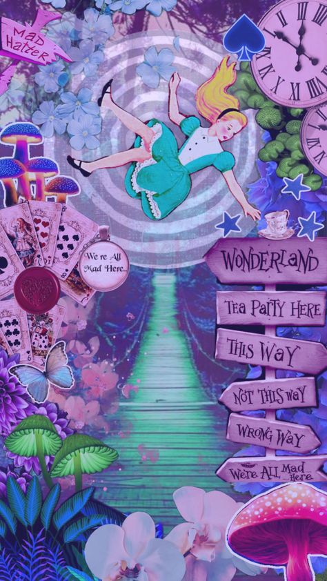 Wonderland 🐰🎩♦️♥️ for the @keiralongstreth comp!!! Alice In Wonderland Aesthetic Trippy, Trippy Alice In Wonderland Art, Alice In Wonderland Trippy, Alice In Wonderland Background, Alice In Wonderland Nails, Aesthetic Trippy, Alice In Wonderland Art, Wonderland Aesthetic, Alice In Wonderland Aesthetic