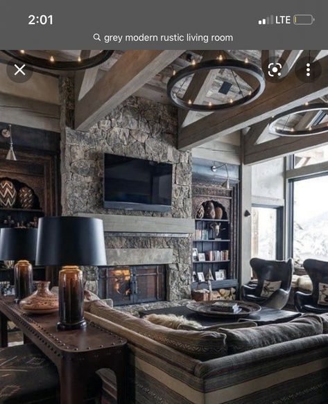 Viking Interior Design, Log Cabin Interior Design, Viking Home Decor, Viking House, Cabin Interior Design, Viking Decor, Log Cabin Interior, Modern Mountain Home, Cabin Style