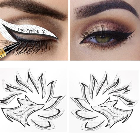 Winged Eyeliner Stencil, Cat Eyeliner Stencil, Eyeliner Tape, Makeup Template, Eye Stencil, Eyeliner Guide, Eye Makeup Stencil, Crayon Eyeliner, Makeup Stencils