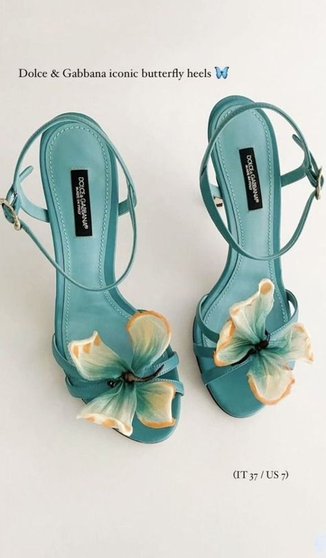 Blue Floral Heels, Heels Floral, Pretty Heels, Hair Inspiration Long, Dress Hire, Floral Heels, Summer Heels, Girly Shoes, Elegant Shoes