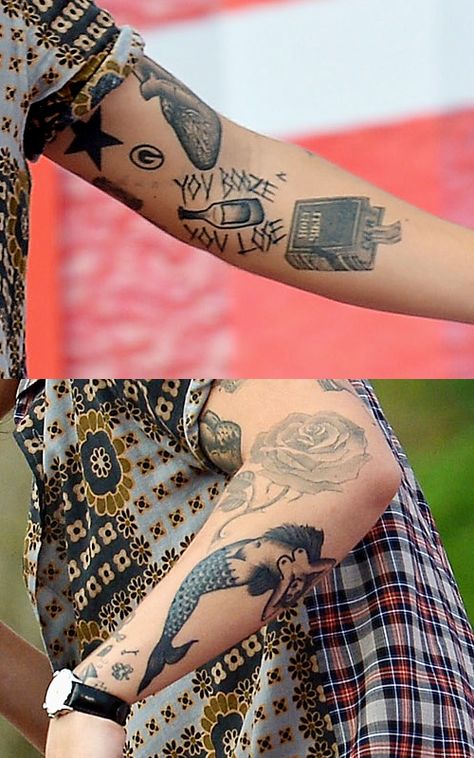 El peor tatuaje es la sirena. Por Dios. Pero nada. Te amo Harry Harry Styles Bible Tattoo, Tattoo Designs Harry Styles, Tattoos Of Harry Styles, Harry Styles Mermaid Tattoo, Harry’s Tattoos, Harry Styles Esny Tattoo, Harry Styles Tattoos Tpwk, Harry Styles Tatooes Idea, Naked Mermaid Tattoo