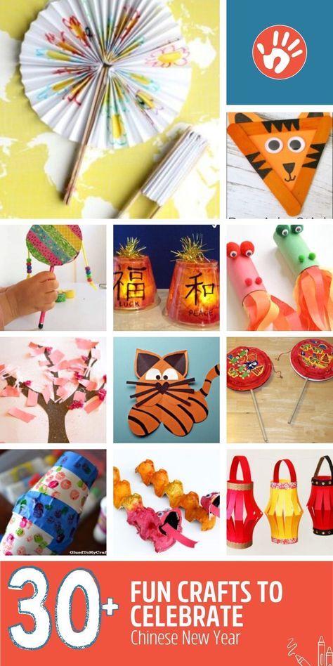 Celebrate the Chinese New Year with crafts for kids! We’ve got lanterns, tigers, dragons and much more to make fun Chinese New Year memories. Chinese New Year Crafts For Kids Easy, Chinese Lanterns Craft, China Crafts For Kids, Chinese Crafts For Kids, New Year Crafts For Kids, Mid Autumn Festival Craft, 2nd Grade Crafts, News Years Crafts For Kids, New Year Crafts