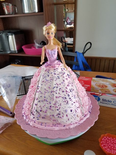 Doll Cake Pan, Barbie Doll Birthday Cake, Doll Birthday Cake, Barbie Doll Cakes, Bundt Pan, Barbie Cake, Doll Cake, Barbie Birthday, Bundt Cake