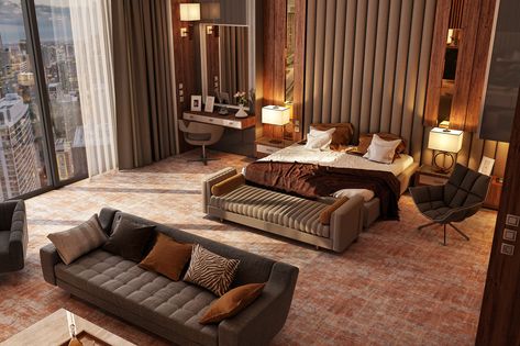 Save Hotel Hospitality, Hotel Room Design, Luxury Bedroom Design, 5 Star Hotel, Hotel Bedroom, Luxury Bedroom Master, Bedroom Hotel, Luxury Homes Dream Houses, Contemporary Bedroom