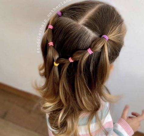 Toddler Hairstyles Girl Fine Hair, Easy Toddler Hairstyles, Girls Hairdos, Cute Toddler Hairstyles, Easy Little Girl Hairstyles, Girly Hairstyles, Girl Hair Dos, Girls Hairstyles Easy, Lil Girl Hairstyles