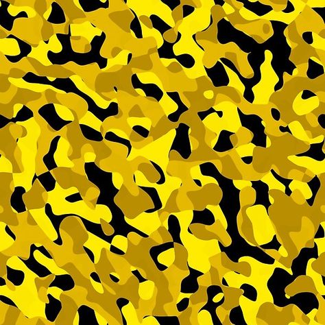 Black and Yellow Camouflage Camo Pattern Yellow Camouflage, Yellow Camo, Camo Wallpaper, Streetwear Ideas, Logo Yellow, Army Camouflage, Camo Patterns, Army Camo, Unique Image