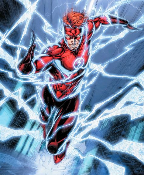 Wally West The Flash, Wally West Rebirth, The Flash Wally West, Justice League Comics, Flash Dc Comics, Flash Comics, Dc Comics Wallpaper, Dc Comics Heroes, Wally West