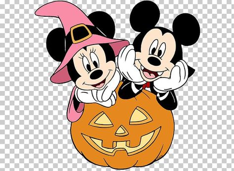 Disney Characters Halloween, Duck Png, Disney World Halloween, Cricut Stickers, Mouse Paint, Mouse Halloween, Mickey Pumpkin, Minnie Mouse Halloween, Pastel Halloween