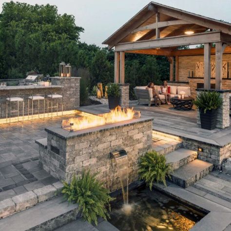 Top 60 Best Paver Patio Ideas - Backyard Dreamscape Designs Cheap Pavers, Pavers Backyard, Paver Designs, Patio Pavers Design, Backyard Entertaining, This Old House, Paver Patio, Patio Stones, Backyard Patio Designs