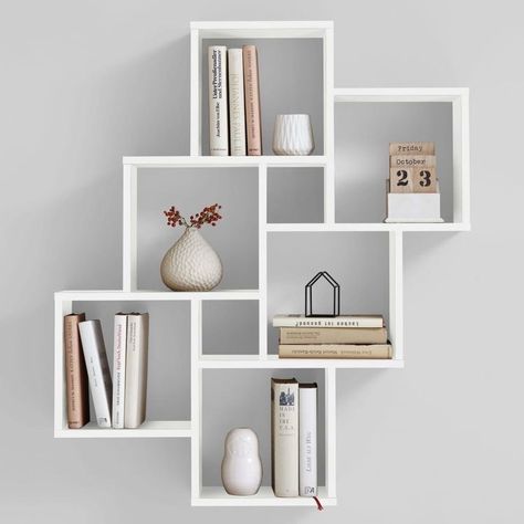 Contemporary Wall Shelf, Float Shelf, Ikea Eket, Desain Pantry, Modern Wall Shelf, Regal Design, Wall Shelf Decor, Wall Shelves Design, Cube Shelves