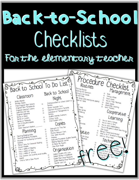 Back To School Checklist For Teachers, Classroom To Do List Teachers, First Day Of School Routines Checklist, Teacher Back To School Checklist, First Day Of School Expectations, First Day Of School Procedures, Get Your Teach On, First Day Of School Checklist Teacher, Teacher To Do List Before School Starts