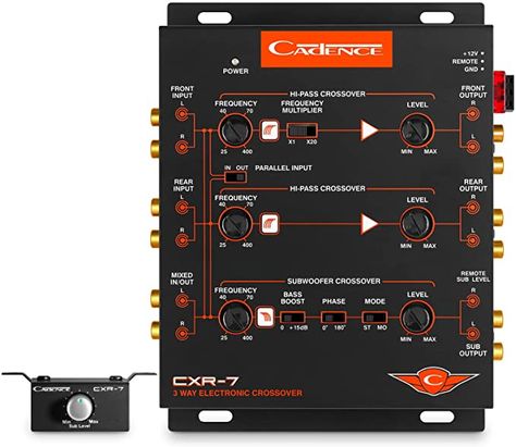 Amazon.com: Cadence Signal Processor Car Audio 3-Way Electronic Crossover with Max 7V Line Driver + Subwoofer Equalizer Bass Knob CXR7 : Electronics Signal Processor, Equalizer, Car Audio, Audio Mixer, Crossover, Car Accessories, Bass, Free Delivery, Audio