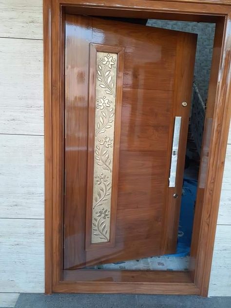 Wood Main Door Design, Teak Wood Main Door Design, Teak Wood Main Door, Wood Main Door, Pooja Door Design, House Front Door Design, House Main Door Design, Single Door Design, Door Design Photos