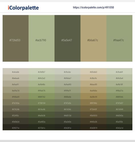 Fairy Academia Aesthetic, Sage Color Scheme, Orange Color Shades, Summer Color Palettes, Swamp Green, Turquoise Color Palette, Christmas Color Palette, Beige Color Palette, Dark Sea Green