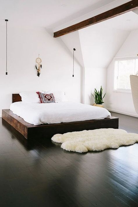 THE MODERN BOHO STYLE - Minzuu Minimalist Dekor, Scandinavian Design Bedroom, Modern Minimalist Bedroom, Bed Platform, Scandinavian Bedroom, Diy Home Decor Ideas, Luxury Bedroom, Couple Bedroom, Trendy Bedroom