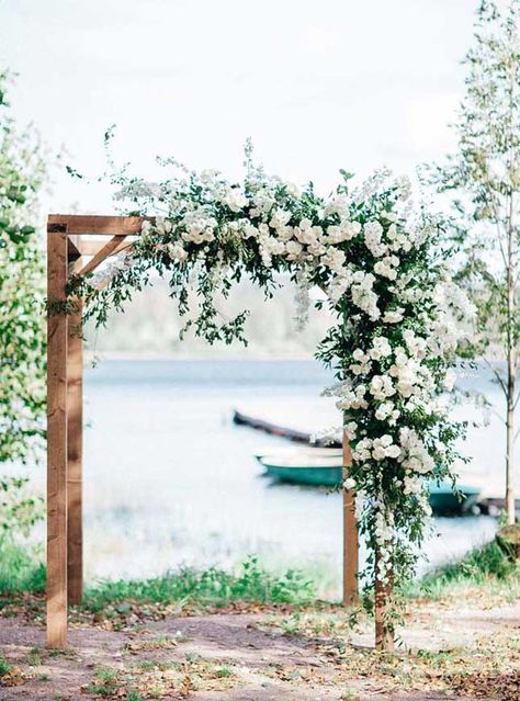 19 Ways To Have A Fabulous Wedding On A budget { Rustic Wedding Ideas } 1 - Fab Mood | Wedding Colours, Wedding Themes, Wedding colour palettes Wedding Arbors, Wedding Archway, Wedding Alters, Wedding Arch Rustic, Wedding Colours, Flowers And Greenery, Wedding Arch Flowers, Wedding Arbour, Arch Flowers